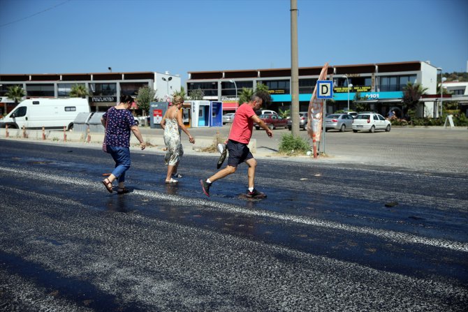 Aydın'da sıcak hava nedeniyle sokaklarda yoğunluk azaldı