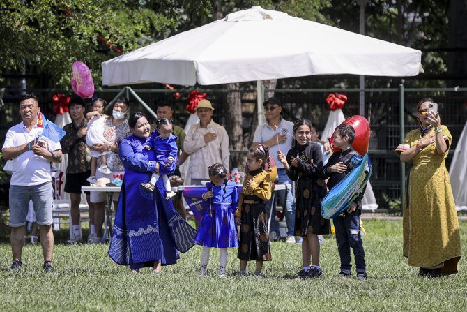 İstanbul'da Moğol halkının geleneksel Naadam Festivali düzenlendi