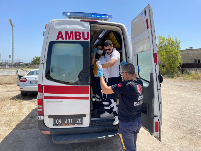 Aydın'da solunum sıkıntısı yaşayan bebek, ambulans helikopterle Ankara'ya sevk edildi