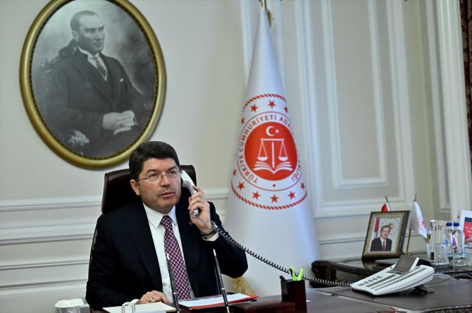 Adalet Bakanı Tunç, Suudi Arabistan Adalet Bakanı es-Samani ile telefonda görüştü
