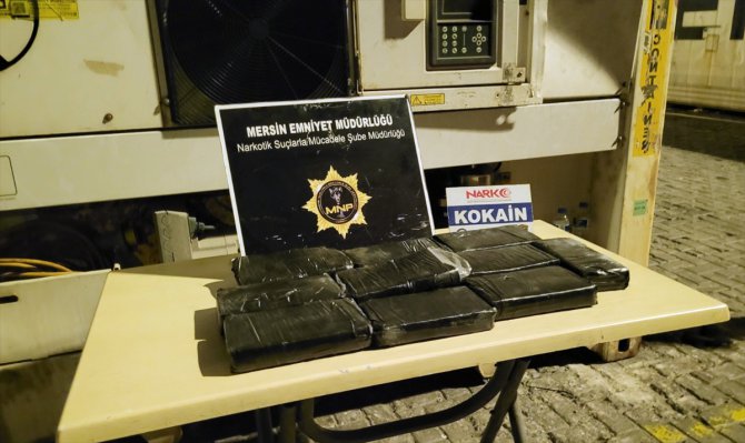 Mersin Uluslararası Limanı'nda 11 kilogram kokain ele geçirildi