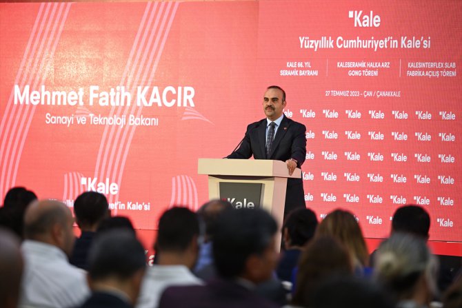 TBMM Başkanı Kurtulmuş, Çanakkale'de Kale Fabrikası 66. Seramik Bayramı Töreni'nde konuştu: