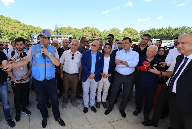 İBB Başkanı İmamoğlu, İSKİ'nin Çekmeköy'deki çalışmalarını inceledi